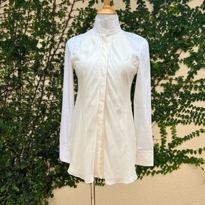 Brunello Cucinelli Ivory Satin Blouse